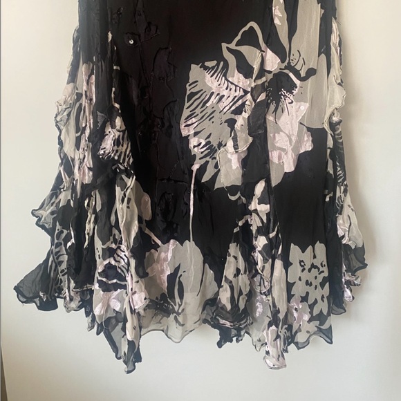 Vintage Silk Floral 90s/Y2K Cocktail Dress!! Alex Evenings Petite - Picture 8 of 16